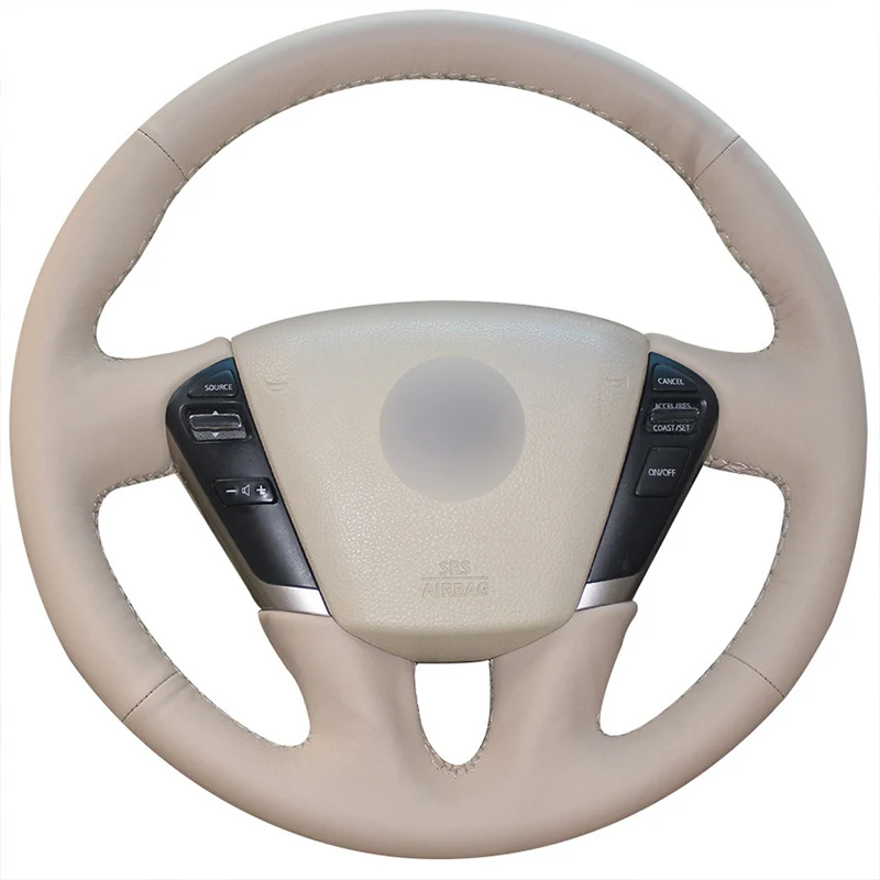 Ручная швейная Оплетка на руль для Nissan Teana 2008-2012 Murano 2009- volante кожаный чехол на руль