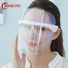 HSKOU 7 цветов Светодиодная маска для лица с омоложением кожи шеи, уход за лицом, Лечение красоты, лечение акне, отбеливание