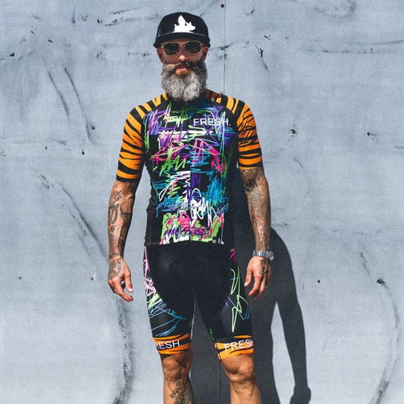 Костюм мужской из Джерси для горного велосипеда комплект с коротким рукавом езды