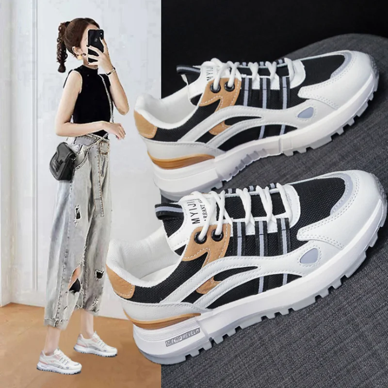 

Ladies Spring and Autumn Casual Shoes Running Sports Shoes Student Training Shoes Comfortable Lightweight Mesh Breathable Shoes