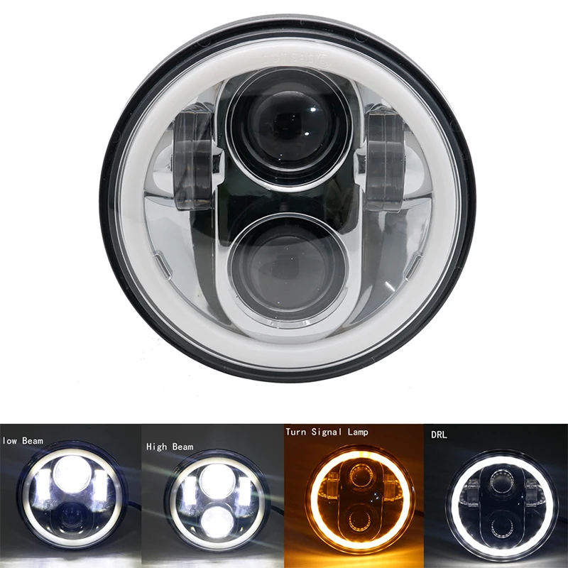 5 3/4 &quotдля moto r фар 75&quot Новый для улицы 750 мото светодиодный налобный фонарь