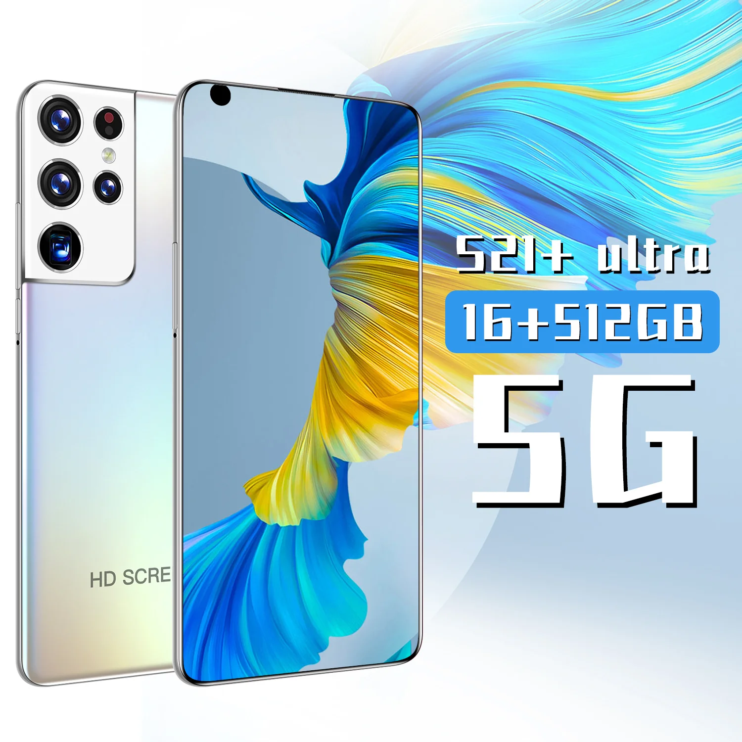 S21 + смартфон с 5 дюймовым дисплеем десятиядерным процессором MTK 7 3 ОЗУ 16 ГБ ПЗУ 10 0