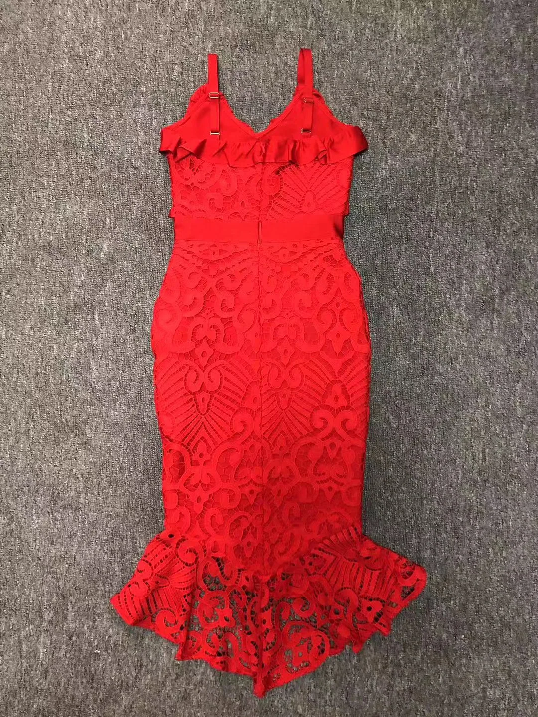 5 цветов, Vestidos, женское сексуальное кружевное Бандажное платье до середины икры, дизайнерское платье с рыбьим хвостом, вечерние платья знаменитостей