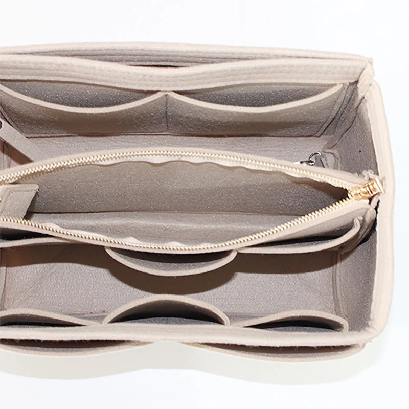 Косметичка чехол для косметики войлочная сумка органайзер вставка косметички