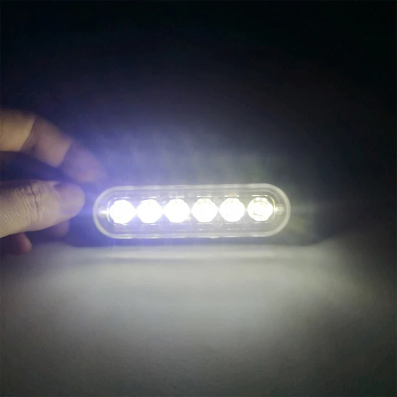 6LED 12V Car Truck Beacon Warning Lamps Hazard Grille Lights Emergency Marker Yellow/Red/Blue/White New Arrival | Автомобили и