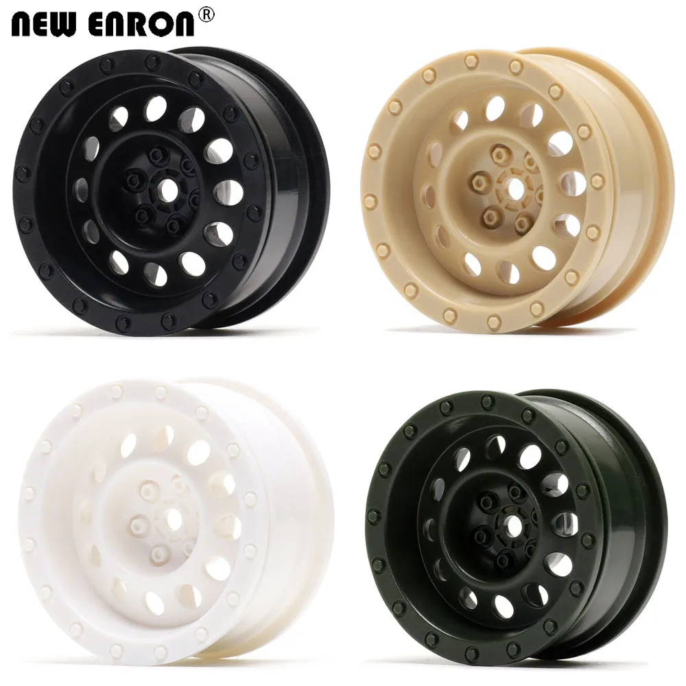 

NEW ENRON 4Pcs 1.9inch Plastic 12 Hole Wheel Hub Rim for 1:10 RC Car Crawler Axial SCX10 D90 D110 Tamiya CC01 TRX4 90046 90047