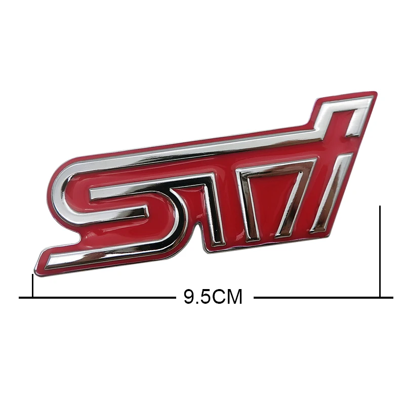 1 шт. металлические автомобильные наклейки STI значок на переднюю решетку