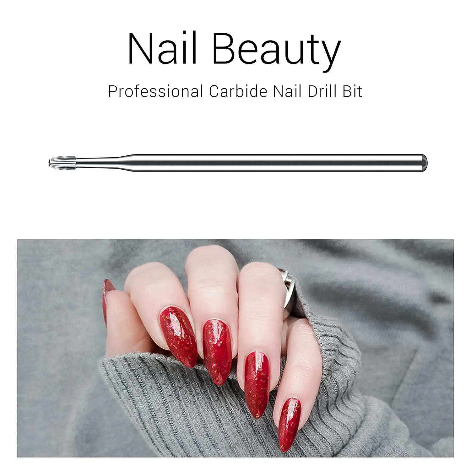 Безопасные сверла для ногтей из карбида вольфрама сверло удаления кутикулы 3/32