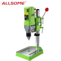 allsome 710w bench drill aluminum alloy workbench stand drilling machine with chuck 1 13mm for diy wood metal electric tools