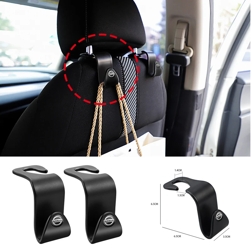 2 шт. АБС пластик автомобильный крючок на спинку сиденья Портативный подвесная