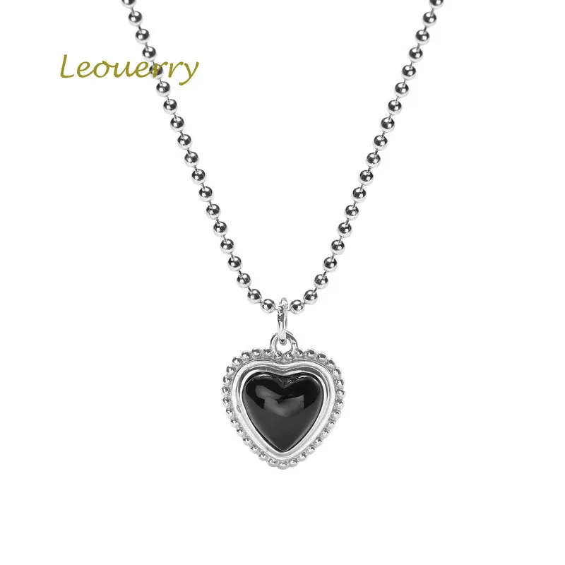 Leouerry 925 стерлингового серебра стильный элегантный кулон &quotСердечко&quot