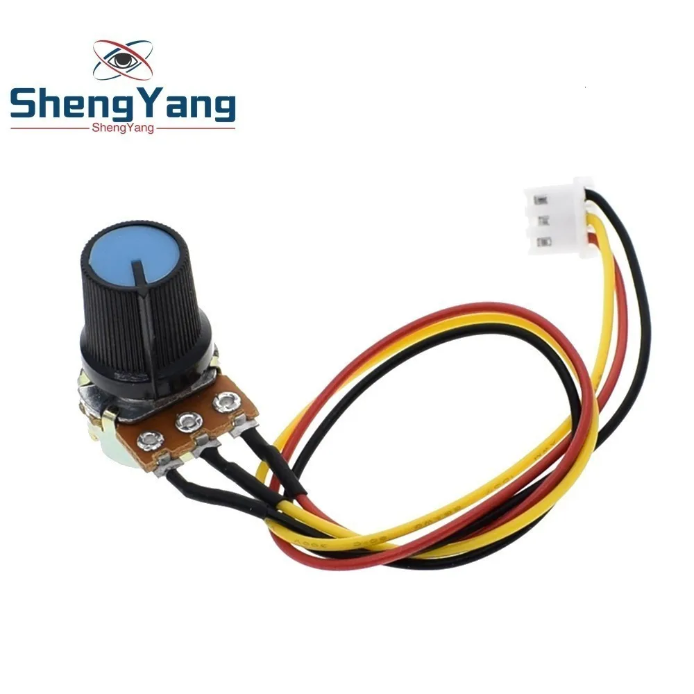 ShengYang 1 шт. WH148 потенциометр B10K B100K регулятор скорости переключатель управления XH2.54 3P линейная ручка управления