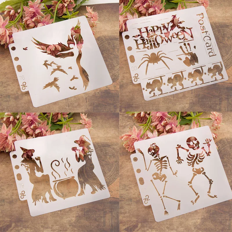 Хэллоуин шаблон для наклеивания вырезок череп Торт Украшение Инструмент 2019