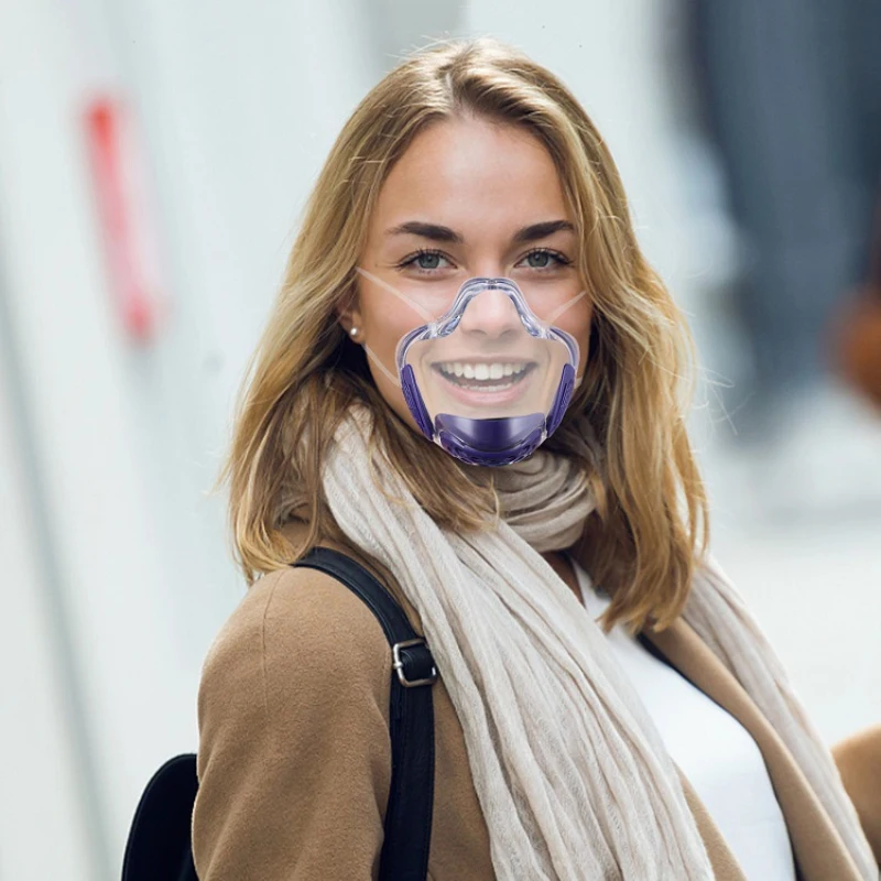 Protective Transparent Face Shield For Adults Durable Mask Plastic Reusable Cover Mouth Kitchen Tools | Дом и сад