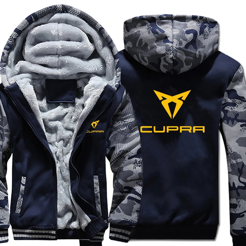 Новинка Cupra толстовки Зимний камуфляжный чехол куртка для мужчин флис Cupra толстовки