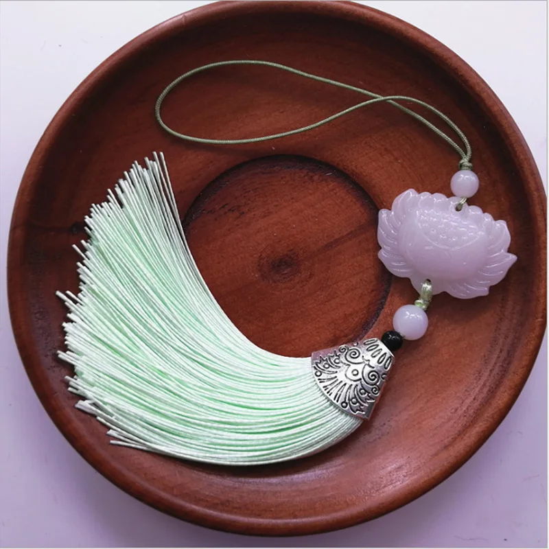 10 шт./лот 8 см Цветные Плоские шелковые кисточки с декоративной кисточкой