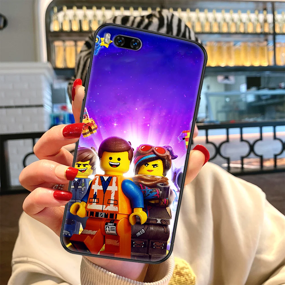 

Popular Legos toys Building Blocks Phone case For Xiaomi Mi Max Note 3 A2 A3 8 9 9T 10 Lite Pro Ultra black fashion Etui luxury