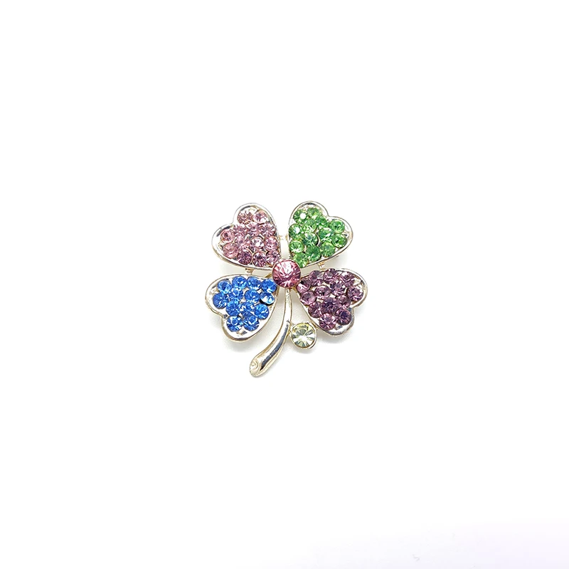 

PD BROOCH Love Four-leaf Clover Brooch Pin Color Fashion Collar Corsage Bag Brooch As Jewelry Brooches for Women Pins