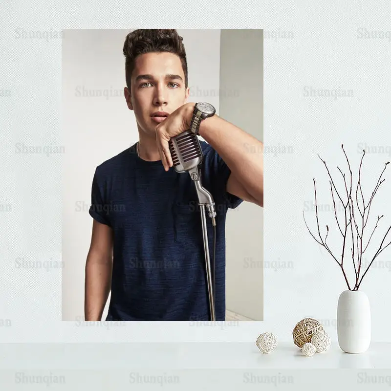 

Плакат Остин махон на заказ, атласный плакат, Новое поступление, печатная ткань, холщовая ткань, настенный плакат без рамки, украшение для сп...