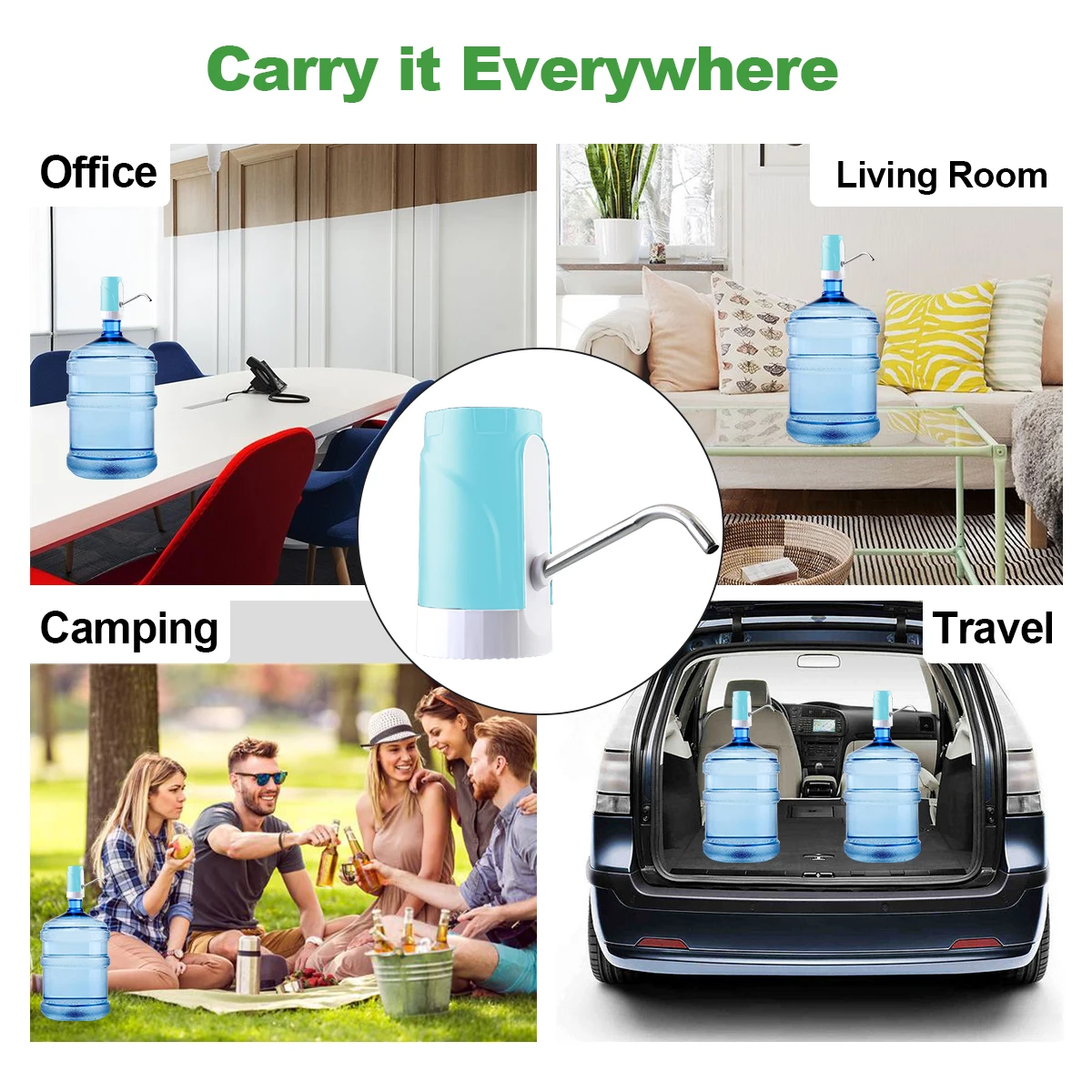 Бытовой автоматический Электрический водяной насос Кнопка диспенсер галлон