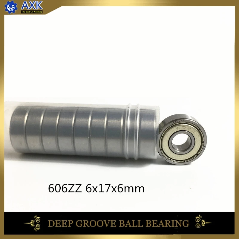 606ZZ подшипник ABEC-5 10/100 шт 6x17x6 мм миниатюрный 606Z упорные шариковые подшипники 606 ZZ EMQ