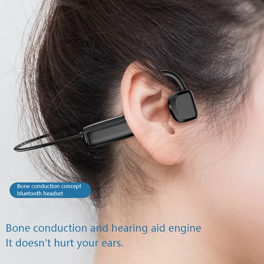 5.0 Bluetooth earphones G1 Sports Wireless Headset Ear-hook Air Bone Conduction Principle Stereo HIFI headphones with microphone