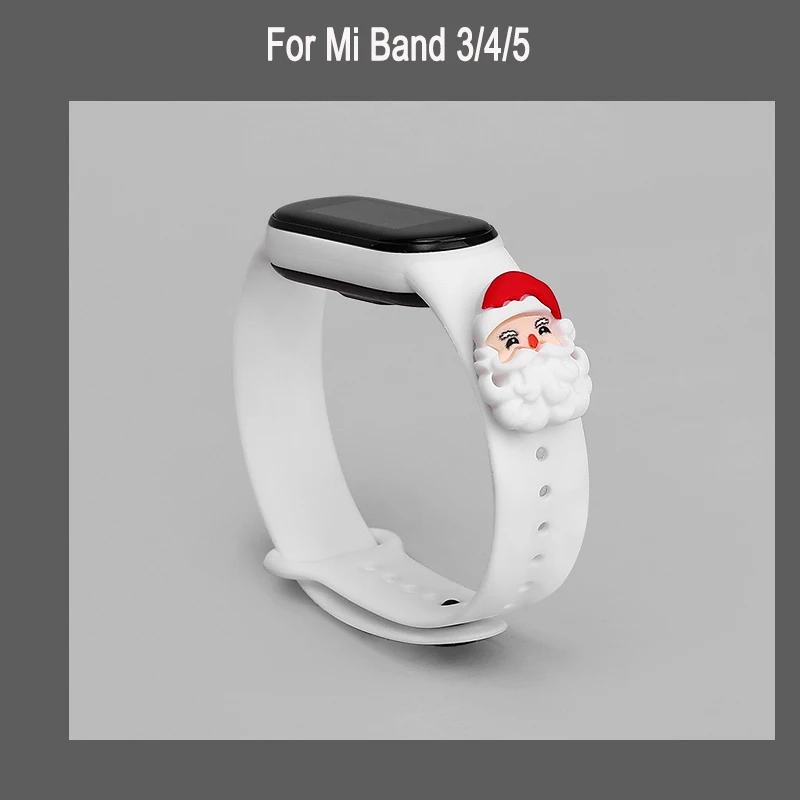 

Cartoon Strap For amazfit band 5 bracelet soft Silicone strap mi band 5 nfc for mi band 4 3 bracelet xiaomi mi band 6 Wristband