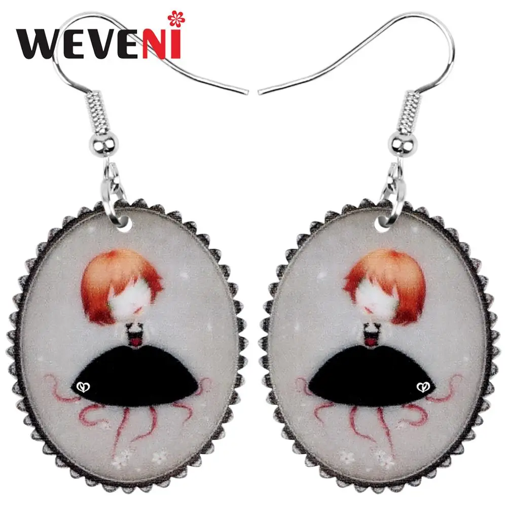 WEVENI акриловые кукольные серьги с юбкой осьминога для девочек круглые Висячие