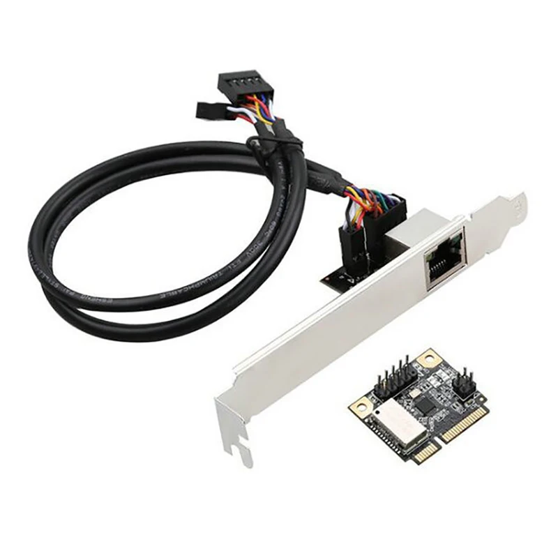 

Mini PCI-E to Gigabit Network Card 1000M RJ45 Port Wired PCIe Desktop PC Network Card RTL8111H Mini PCI Express Adapter