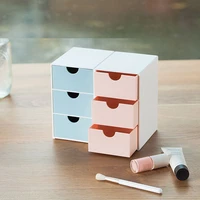 kawaii deskpot organizer makeup storage box 3 shelf container drawer cabinet rack send sticker home decor 2022 office supplies