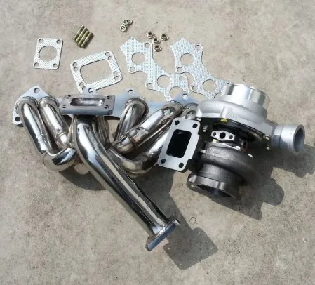 Турбина GT3582 Turbo Com AR0.70 AR 0 82 550 + hp выпускной коллектор для Toyota Supra 1JZ JZX100 VTI