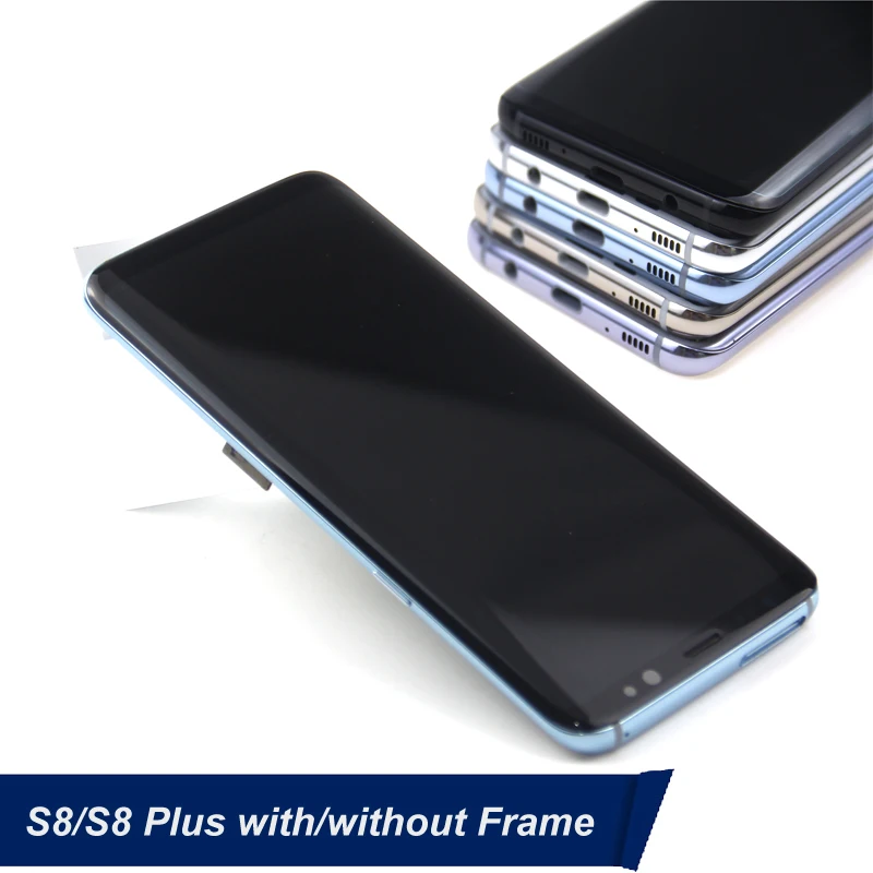 ЖК дисплей с сенсорным экраном и дигитайзером экран Super AMOLED рамкой для Samsung Galaxy S8