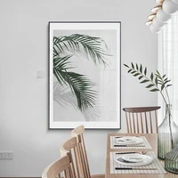 modern fresh green leaves art posters and print wall art canvas painting pictures for living room bedroom dining room home decor