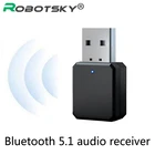 USB беспроводной Bluetooth 5,1 передатчик приемник ключ музыкальный приемник адаптер 3,5 мм AUX для ноутбука ТВ ПК автомобиля настольного компьютера