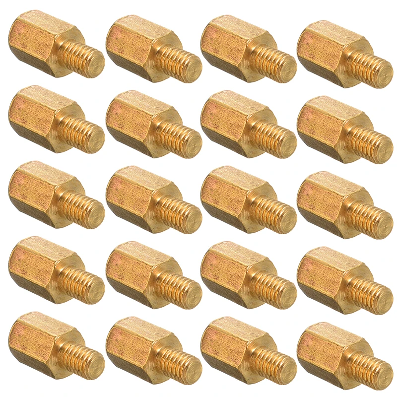 Mayitr 20 шт. M3 6 + 4 мм O4L0 PC PCB Материнская плата латунь противостояние шестиугольная