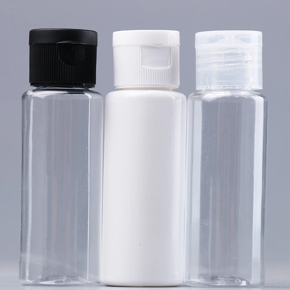 

5 шт. прозрачная бутылка из ПЭТ Кепка с бабочкой косметики суб-бутылка флип бутылки 40 мл пластиковая бутылка мини бутылка