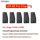 Чип LKP-02PRO 4D4C Заготовка ключа замка зажигания автомобиля для программатора ключей Tango VVDI KYDZ, 5 шт., копия 4D6061626365666768697070E4E4CЧип G
