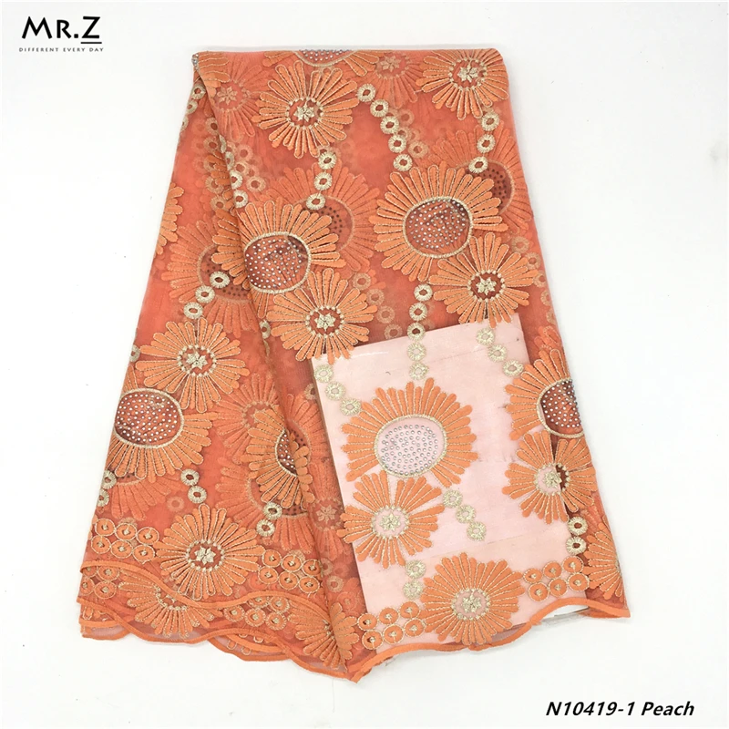 Mr.Z 2019 Embroidered Nigerian Laces Fabric African Wedding Lace Bridal High Quality French Tulle For Party | Дом и сад