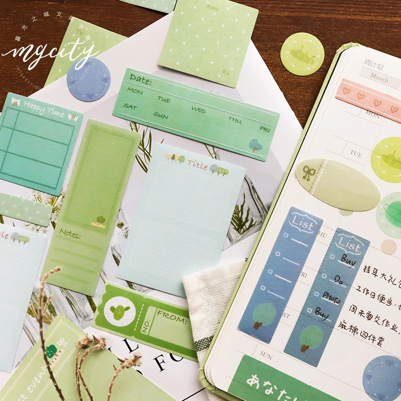1 комплект недели Примечание чтобы сделать список наклейка для записей Bullet Journal
