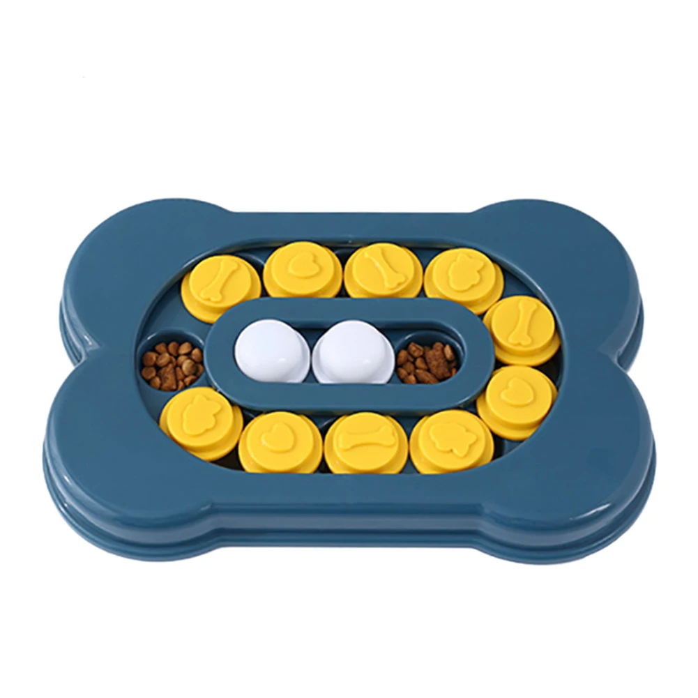 

Dog Slow Dispensing Feeding Puzzle Toys Increase IQ Interactive Dog Training Games Feeder For Dog Pet Training Bone-shaped Toys
