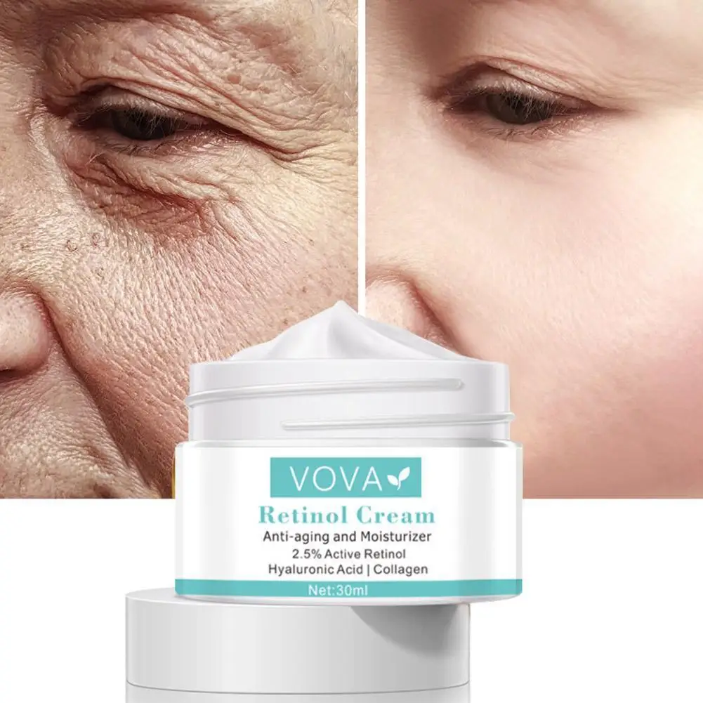

30g Retinol Face Cream Anti-Aging Fading Fine Lines Firming Brighten Skin Anti Eye Bags Remove Wrinkles Moisturizing Care