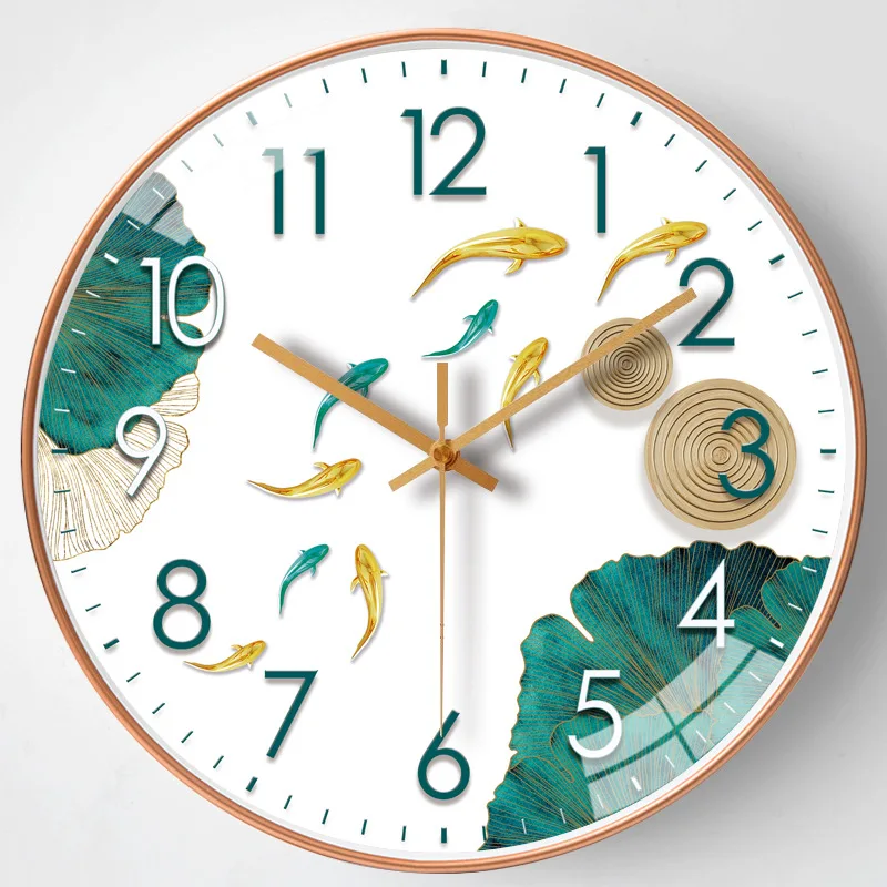 

Chinese Simplicity Wall Clock 12 Inch 30cm Scenery Mute Wall Clock Modern Design Plastic Material Reloj De Pared Home Clocks