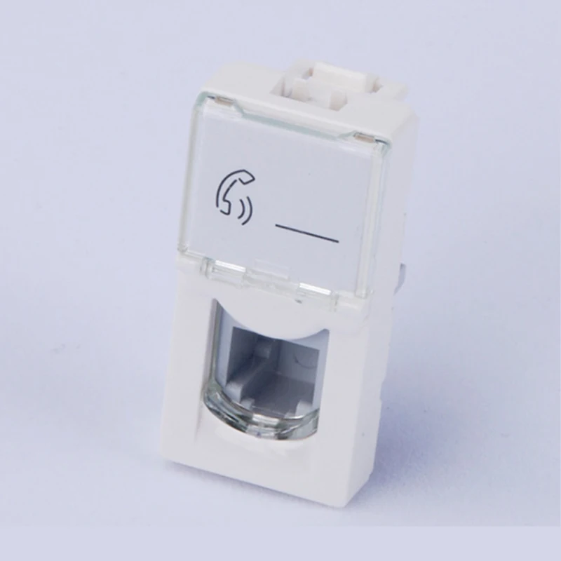 50pcs/lot Legrand style cat3 phone module LEGRAND section free call module French module 78730