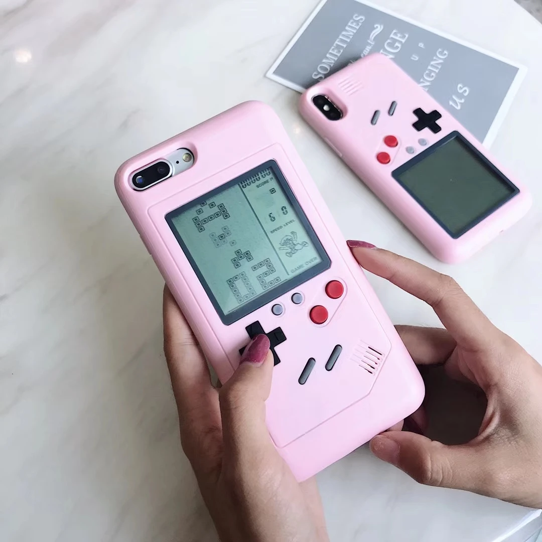 Многофункциональные Ретро чехлы для телефонов Gameboy Tetris iPhone 11 XS MAX XR X чехол игровой