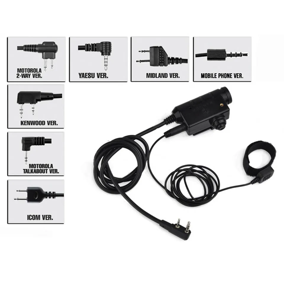 Военный адаптер OPSMEN Earmor M52 PTT страйкбольная тактическая гарнитура Kenwood Midland