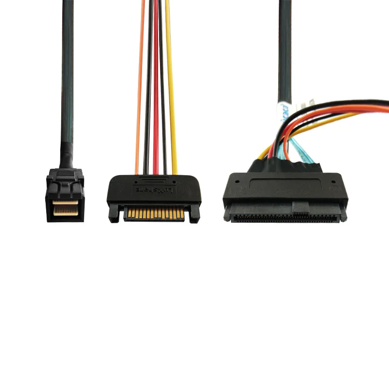 Кабель SAS-NVMe HD Mini SAS SFF8643 к U.2 SFF8639 кабель для NVMe SSD контроллера ceacent nvme | Компьютеры и