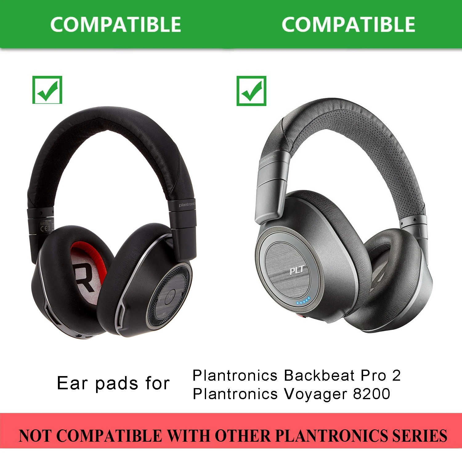 Оригинальные амбушюры Defean для Plantronics Backbeat Pro 2 Plantronics Voyager 8200 UC bluetooth наушники с шумоподавлением