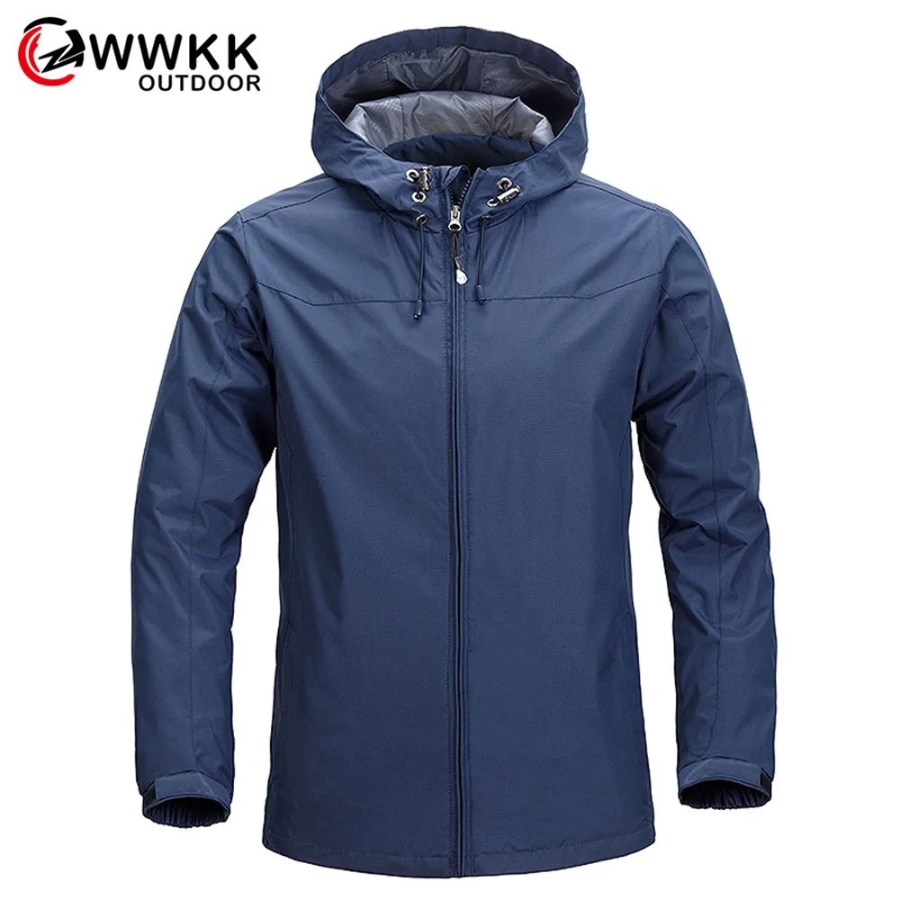 

WWKK Мужская Новая ветровка для альпинизма, треккинга, рыбалки, водонепроницаемые куртки для улицы, походная куртка для мужчин, весенне-осенн...
