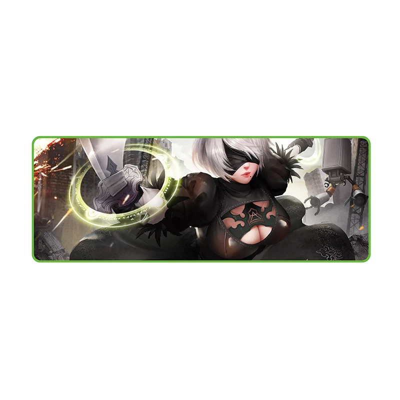 800x300mm NieR: Automata большой игровой коврик для мыши геймер Коврик для мыши RGB коврик для мыши XXL компьютерный коврик светодиодный коврик с подсветкой Mause ковер Настольный коврик - Цвет: 800x300mm