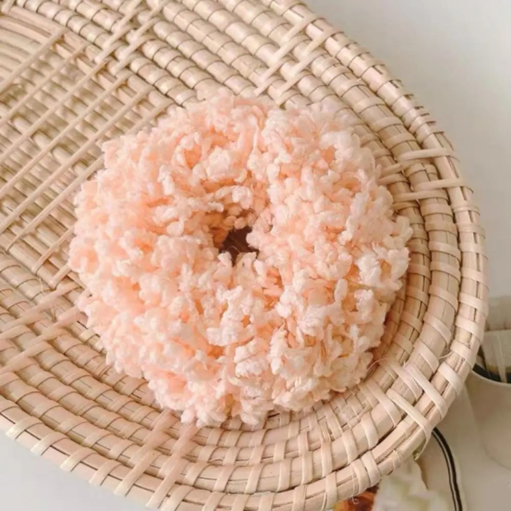 

7Pcs/Set Hair Bands Attractive Luminous Solid Color Hair Ties Solid Color Elastic Hair Ties